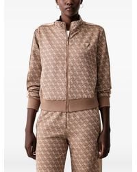 Guess - 4G Monogram-Print Zip-Up Sweatshirt - Lyst