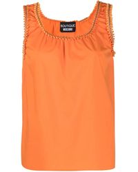 Moschino - Débardeur À Bords Festonnés - Lyst