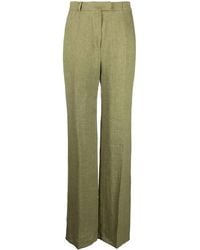 Max Mara - Straight-Leg Tailored Linen Trousers - Lyst