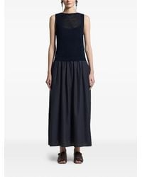 Peserico - Open-Knit Sleeveless Maxi Dress - Lyst