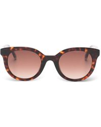Zadig & Voltaire - Tortoiseshell-Effect Round-Frame Sunglasses - Lyst