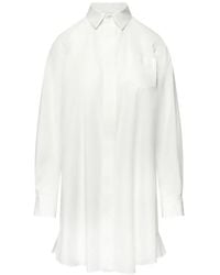 Sacai - Frill-Detail Mini Dress - Lyst