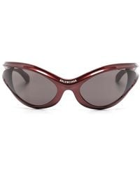 Balenciaga - Dynamo Sonnenbrille Mit Rundem Gestell - Lyst