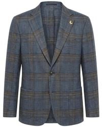 Tombolini - Zero Gravity Check-Pattern Blazer - Lyst