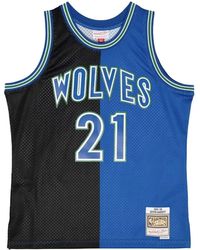 Mitchell & Ness - "Nba Timberwolves 1995 Kevin Garnett" Split Swingman Basketball Jersey - Lyst