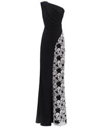 Gemy Maalouf - One-Shoulder Embroided Maxi Dress - Lyst