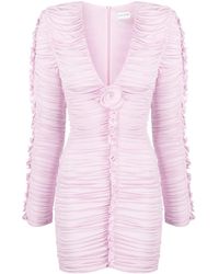 Magda Butrym - Abito Corto Con Applicazione A Fiori - Lyst