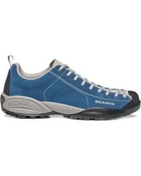 SCARPA - Logo-Print Suede Sneakers - Lyst