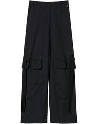 Twinset - Crêpe De Chine Cargo Trousers - Lyst