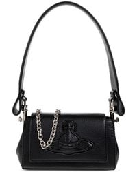 Vivienne Westwood - Debossed-Orb Chain-Strap Shoulder Bag - Lyst