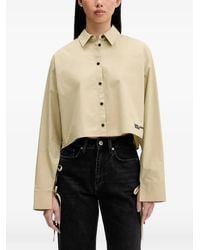 KARL LAGERFELD - Camisa Corta Con Detalle De Lazo - Lyst