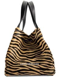 Simon Miller - Quad Zebra-Print Haircalf Mini Bag - Lyst