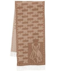 Max Mara - Teddy-Motif Cashmere Scarf - Lyst
