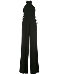 Jay Godfrey Jumpsuit mit Schnürung - Schwarz