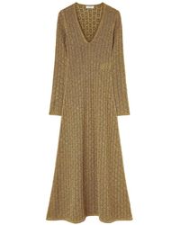 RETORI - Floral-Jacquard Knitted Maxi Dress - Lyst