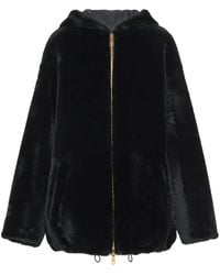 Prada - Wendbare Jacke Aus Shearling - Lyst