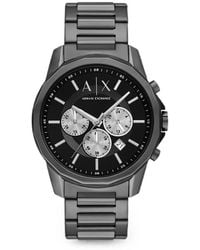 ARMANI EXCHANGE - Montre À Boîtier Rond 44 Mm - Lyst