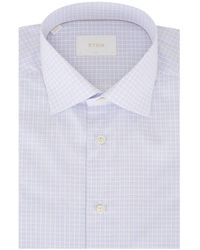 Eton - Check-Pattern Shirt - Lyst