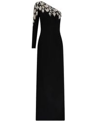 Jenny Packham - Crystal-Embellished One-Shoulder Maxi Dress - Lyst