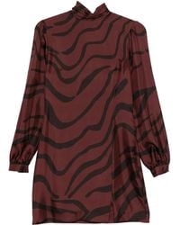 Raquel Diniz - Vestido corto con cuello alto - Lyst