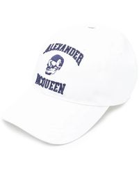 McQueen - Varsity Skull Logo Cap - Lyst