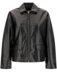 Marni - Zip-Up Leather Jacket - Lyst