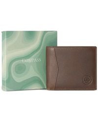Osprey - Compass Debossed-Logo Leather Wallet - Lyst