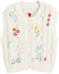 Chinti & Parker - Cardigan Mit Blumenstickerei - Lyst