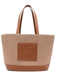 V73 - Shopper mit Logo-Patch - Lyst