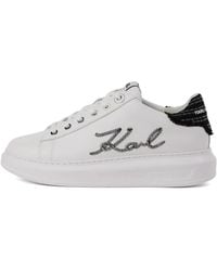 KARL LAGERFELD - Kapri Bouclé Sneakers - Lyst