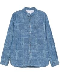 Paul Smith - Button-Down Overhemd Met Cassette-Print - Lyst