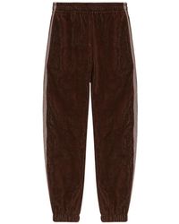 Versace - Pantalon En Coton À Bande Latérale - Lyst