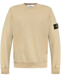 Stone Island - Logo-Patch Sweater - Lyst