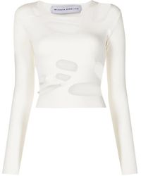Gloria Coelho - カットアウト ロングtシャツ - Lyst