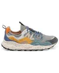 Flower Mountain - Yamano 3 Uni Suede-Panel Sneakers - Lyst