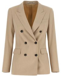 Tagliatore - Pinstriped Double-Breasted Blazer - Lyst