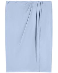 Giorgio Armani - Draped Midi Skirt - Lyst