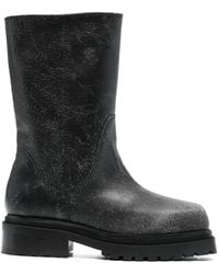 Eckhaus Latta - Square-toe 70mm Leather Boots - Lyst