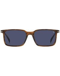 David Beckham - Tortoiseshell-Effect Rectangle-Frame Sunglasses - Lyst