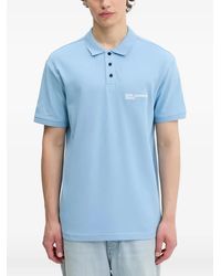 KARL LAGERFELD - Button Polo Shirt - Lyst