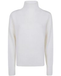 Drumohr - Ribbed-Knit High-Neck Sweater - Lyst