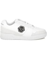 Philipp Plein - Logo-plaque Low-top Trainers - Lyst