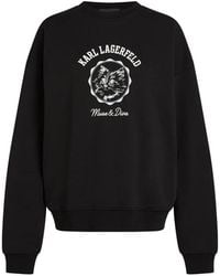KARL LAGERFELD - Ikon Choupette Muse Sweatshirt - Lyst