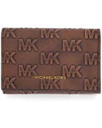 Michael Kors - Colby Logo-Embossed Leather Cardholder - Lyst