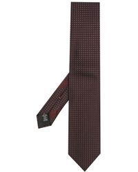 Zegna - Cravate en soie à motif jacquard - Lyst