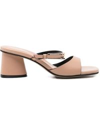 DONNARì - Buckle-Strap Leather Sandals - Lyst