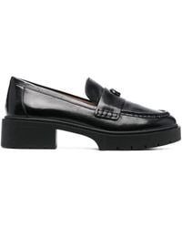 COACH - Leah Leather Platform Loafers - Lyst