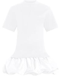 Patou - Mix Faille T-Shirt Dress - Lyst