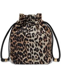 Ganni - Bucket Bag Bou Printed - Lyst