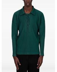 Homme Plissé Issey Miyake - Lace-Up Pleated Shirt - Lyst